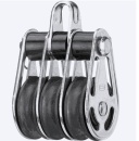 Dreifachblock mit Bügel (demontierbar) Ø: 6mm