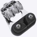 Dreifachblock mit Schotklemme, Bügel Ø: 4mm