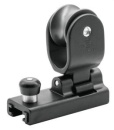 Genuaschlitten Gleitlager für 25 x 4 mm,  Schwarz