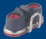 Schotklemme Camlan HT13 mit Edelstahl-Grundplatte und Schotführung, 8-13mm