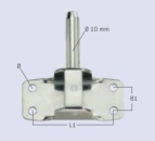 Spiegelbeschlag 41,5mm Edelstahl