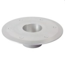 Ersatzockel aus Aluminium, eloxiert poliert Ø 80mm