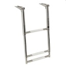 Teleskopbadeleiter, breit AISI316 3-stufig