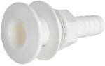 Borddurchlass Kunststoff weiß m. Schlauchan. 1"1/2