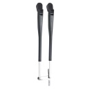 Vetus Parallelwischerarm, schwarz, 386-471mm