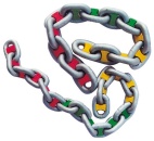 Kettenmarkierung, rot 10 mm
