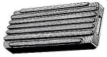Gummischutz für Bughalter, 150 x 50 x 5 mm
