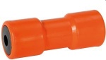 Kielrolle, Stahlkern, orange 200 mm