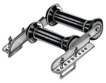 Hintere Schwenkrolle, doppelt 60 mm