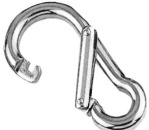 Karabinerhaken AISI 316, asymmetrischer  Öffnung 80 mm