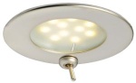 LED-Einbauleuchte Atria Nickelfarbe, satiniert 2,4 W
