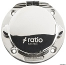 16A Edelstahl-Shore-Steckdose