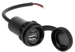 Wasserdichte USB-Steckdose mit Deckel