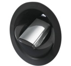 Saturn Dusche m.senkrechter Mischbatterie, schwarz