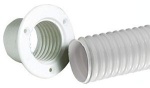 Spezialschlauch aus PVC für Kabel von Außenbordern grau