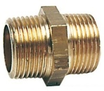 Doppelnippel Messing 1/4"