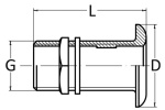 Borddurchlass Messing natur 1/2"