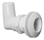 Borddurchlass 90°  Kunststoff weiß 1"1/2 x 38 mm