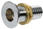 Borddurchlass bündig Messing verchromt 1/2"x 19 mm