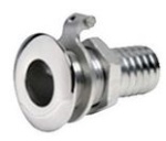 Borddurchlass AISI 316 3/8" x 15 mm