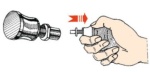 Lukenhalter mit Feder