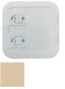 Bündige cremefarben 375 x 375 mm
