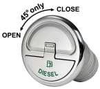 Quick Lock Diesel 30° Einfüllstutzen 38 mm Ohne Schlüssel