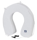 Weicher Hufeisenring PVC Ø55cm, weiß mit Zubehör