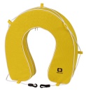 Weicher Hufeisenring PVC Ø 55cm, gelb mit Zubehör