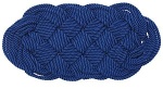 Nylon-Fußmatte, blau 47 x 23 cm