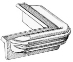 Fendergröße Small weiß Eckig