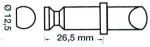Ruderdolle Kunstoff/Messing 12,5 x 26,5 mm f.  E6608015