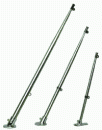VA-Stahl Flaggenstock 14 x 400mm Halter ABS verchr