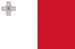 Flagge Malta 20 x 30 cm