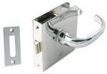 Schloß, links ohne Klinke 80x70 mm