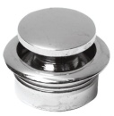 Knopf Messing, verchromt 23 mm