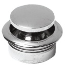 Knopf Messing, verchromt 19 mm