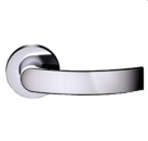 Paar Türklinken Modell "Slim", Messing verchromt 124 mm