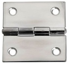 Edelstahlscharnier, hochglanzpoliert 75x75 mm