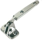 Lukenscharnier Messing, verchromt 110x40 mm