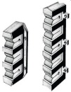 Halterungen für 5 Angelruten, 57mm