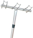 Angelrutenhalter aus Edelstahl f. 3 Angelruten (links)