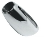 Relingstützenhalter, stumpf-oval AISI316 45° 25 mm