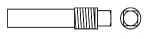 Zinkanode f. Wärmetauscher 3/8" 10x40+18 mm