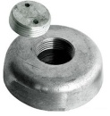Zincanode m. versenkbarer Halterung Ø 120 mm