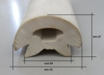 Erhöhtes PVC-Keder, schwarz  für E4448510
