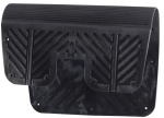 Heckschutzplatte aus PVC, grau 400x280 mm