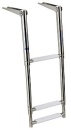 Teleskopbadeleiter, standard AISI316 3-stufig