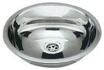Runde Spüle VA-Stahl, hochglanzpoliert 387mm