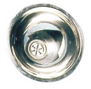 Rundbecken VA-Stahl, hochglanzpoliert 360x150 mm